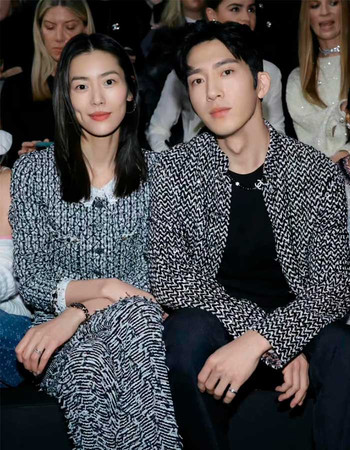 Цзин Бо Жань Лю Вэнь Jing Boran Liu Wen Chanel Paris Fashion Week 2023