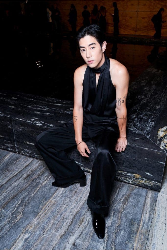 Paris Fashion Week неделя моды париж 2024 Марк Туан из GOT7 Saint Laur