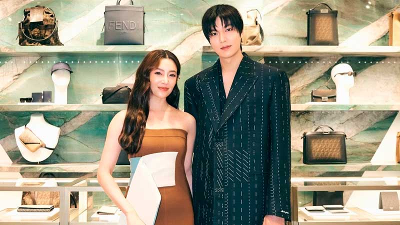 Ли Мин Хо и Белла Рени Кампен на мероприятии FENDI в Бангкоке