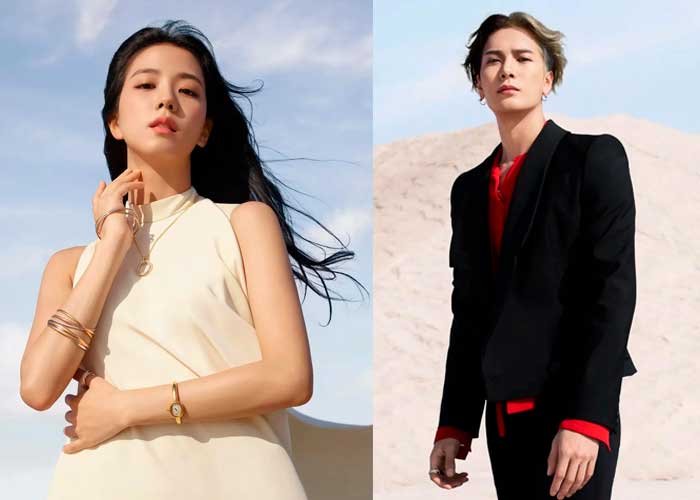 Джексон из GOT7 и Джису из BLACKPINK для Cartier Trinity
