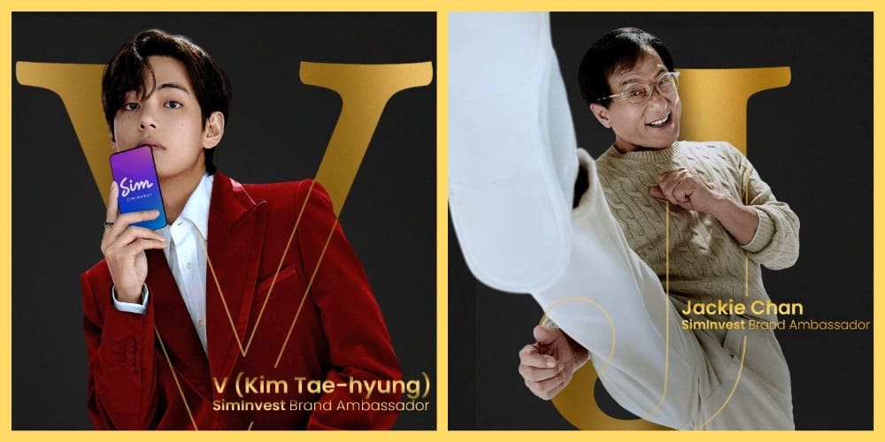 BTS V Ви Ким Тэ Хён Kim Tae Hyung Jackie Chan Джеки Чан SimInvest