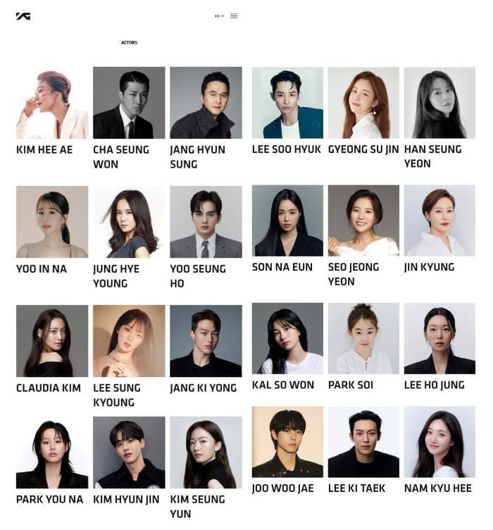 YG Entertainment актёры YG Entertainment актёры