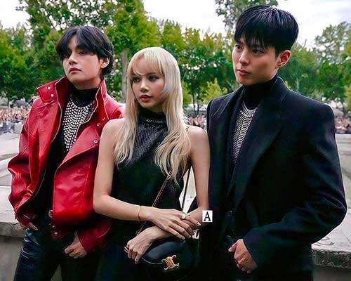 Ви из BTS, Лиса из BLACKPINK и Пак Бо Гом на Неделе моды в Париже
