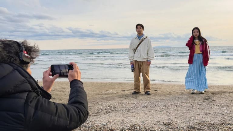 Накано Тайга Фукути Момоко Последняя сцена Taiga Nakano Momoko Fukuchi Хирокадзу Корээда Hirokazu Koreeda iPhone 16 Pro Last Scene Последняя